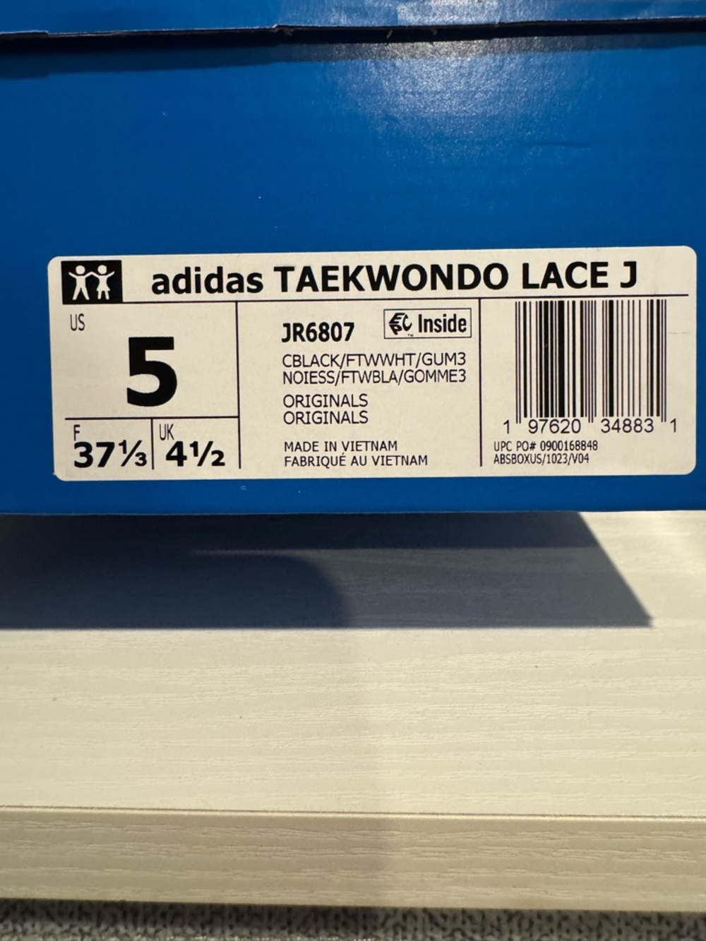adidas Taekwondo LA Men's Sneakers in Black and White - Picture 4 of 7